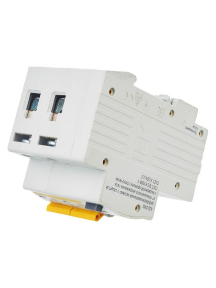 IEK KARAT Дифференциальный автомат АД12MS 2P 50А 100мА тип A IEK, MAD123-2-050-C-100