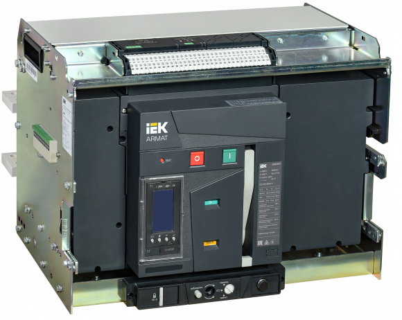 IEK ARMAT AR-A5V TT40 3P W HR Выключатель автоматический воздушный 125кА расцепитель TT 4000А 3P выдвижной с аксессуарами ~220-240В: реле отключения, реле включения, моторный привод IEK, AR-ACB-3VG-125-4000A-TTCF