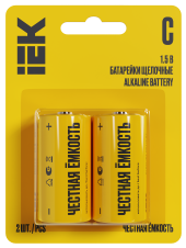 Батарейка щелочная Alkaline LR14/C (2шт/блистер) IEK, ABT-LR14-OP-L02 Батарейка щелочная Alkaline LR14/C (2шт/блистер) IEK, ABT-LR14-OP-L02