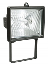 Прожектор ИО500 галогенный черный IP54 IEK, LPI01-1-0500-K02