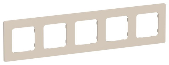 IEK FLITE Рамка 5-местная РУ-5-К-ФлЛ льняной IEK, FI-M52-32-20-K88, Classic IEK FLITE Рамка 5-местная РУ-5-К-ФлЛ льняной IEK, FI-M52-32-20-K88, Classic