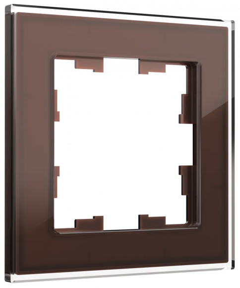 IEK BRITE Рамка 1 -местная РУ-1-2-БрТБ стекло темная бронза IEK, BR-M12-G-K45