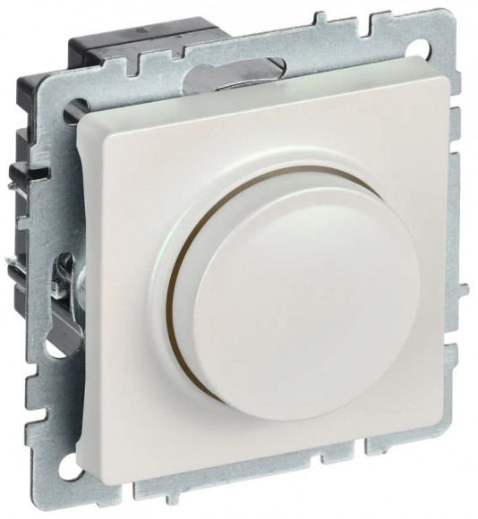 IEK BRITE Светорегулятор поворотно-нажимной 600Вт СС10-1-0-БрЖ жемчуг IEK, BR-D20-0600-K36