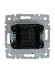 IEK BRITE Выключатель 1-клавишный проходной с индикацией 10А ВС10-1-7-БрМ маренго IEK, BR-V12-1-10-K35
