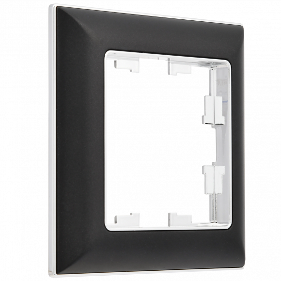 IEK BRITE Рамка 1-местная РУ-1-Бр хром/черный IEK, BR-M12-12-2-K23 IEK BRITE Рамка 1-местная РУ-1-Бр хром/черный IEK, BR-M12-12-2-K23