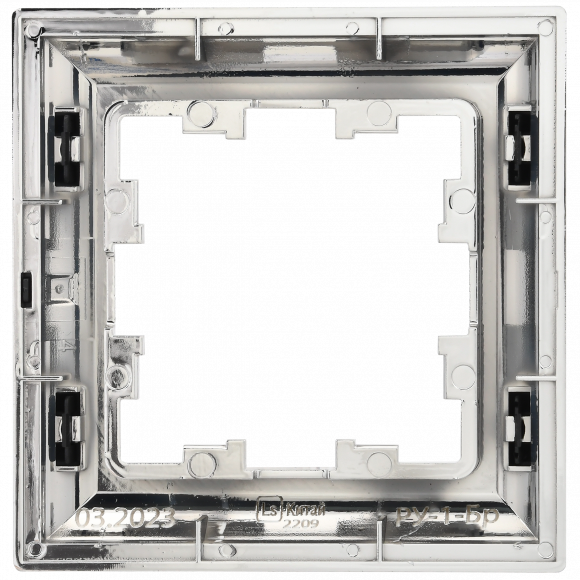 IEK BRITE Рамка 1-местная РУ-1-Бр хром/черный IEK, BR-M12-12-2-K23 IEK BRITE Рамка 1-местная РУ-1-Бр хром/черный IEK, BR-M12-12-2-K23