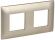IEK SKANDY Рамка 2-местная SK-F02Sh шампань , SK-M22-K37