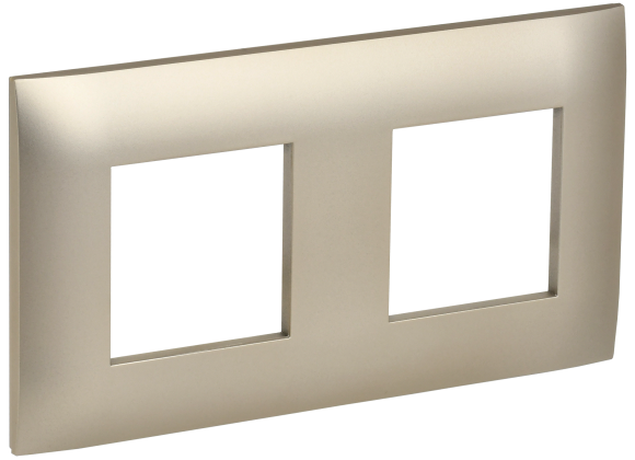 IEK SKANDY Рамка 2-местная SK-F02Sh шампань , SK-M22-K37