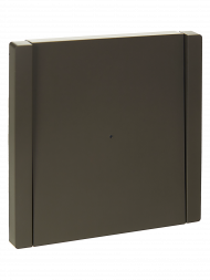 FORTE&PIANO Выключатель 1-клавишный проходной с индикацией 10А FP304 серый , FP-V12-1-10-1-K03