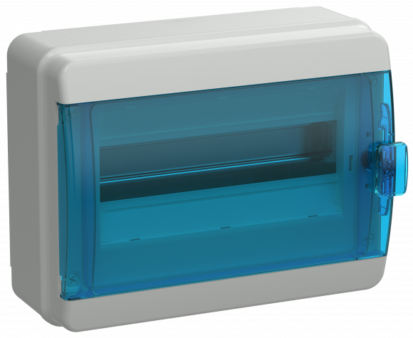IEK TEKFOR Корпус пластиковый КМПн-12 IP65 синяя прозрачная дверь IEK, TF5-KP72-N-12-65-K03-K07