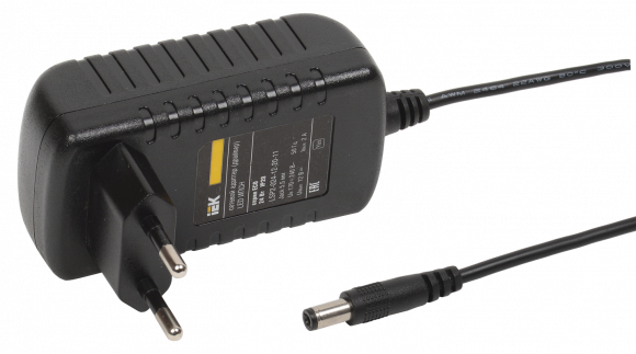 IEK Драйвер LED ИПСН 24Вт 12 В адаптер -JacK 5,5 мм IP20 IEK-eco, LSP2-024-12-20-11