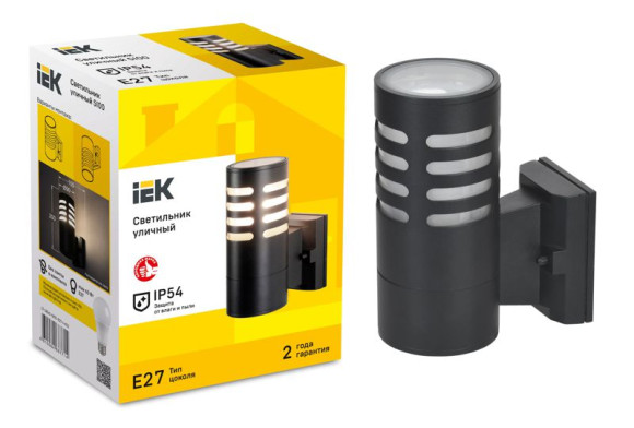 IEK LIGHTING Светильник уличный 5100 настенный под лампу E27 IP54 черный IEK, LT-UBU0-5100-E27-1-K02