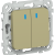 FLITE Выключатель 2-клавишный кнопочный с индикацией 10А ВС12-2-1-ФлО оливковый IEK, FI-V24-1-10-1-K26