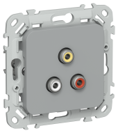 FLITE Розетка RCA РАрса-ФлС серый IEK, FI-R10-K03