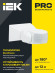 IEK Датчик движения ДД 013 белый 1200Вт 180гр 12м IP65 IEK, LDD10-013-1100-001