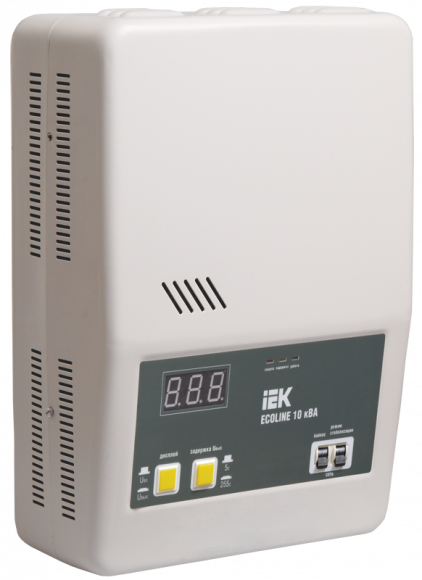 IEK Стабилизатор напряжения настенный серии Ecoline 10 кВА IEK, IVS27-1-10000