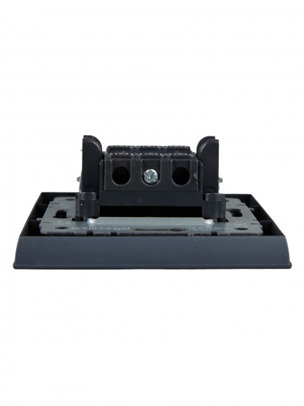 IEK BRITE Выключатель 2-клавишный 10А в сборе ВСР10-2-0-БрМ маренго , BR-V20-0-10-K35-F