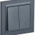 BRITE Выключатель 2-клавишный 10А в сборе ВСР10-2-0-БрМ маренго IEK, BR-V20-0-10-K35-F