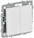 IEK BRITE Выключатель 2-клавишный перекрестный 10А ВС10-2-3-БрАБ арктический белый , BR-V23-0-10-K91