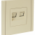 FORTE&amp;PIANO Розетка компьютерная двойная RJ45 кат.6 FP434 ваниль IEK, FP-K20-2-K10