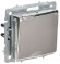 IEK BRITE Розетка 1-местная с заземлением с защитными шторками и крышкой 16А IP44 РСбш10-3-44-БрГН металл хром/никель IEK, BR-R16-16-44-M-K23