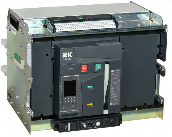 IEK ARMAT AR-A5Y TD40 3P W HR Выключатель автоматический воздушный 135кА расцепитель TD 4000А 3P выдвижной с аксессуарами ~220-240В: реле отключения, реле включения, моторный привод IEK, AR-ACB-3VG-135-4000A-TDCF
