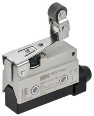 Микропереключатель концевой МП-7144 укороченный рычаг с регулируемым роликом IP40 IEK, KKV12-7144-1-64