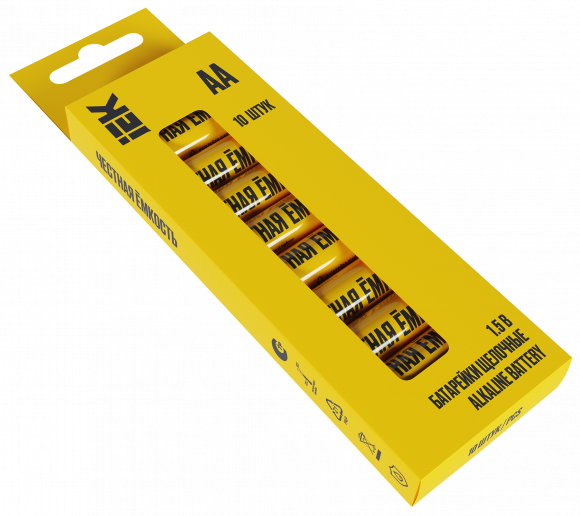 IEK Батарейка щелочная Alkaline LR06/AA (10шт/бокс) IEK, ABT-LR06-OP-B10