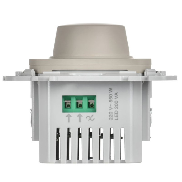 IEK FLITE Светорегулятор проходной TRIAC 550Вт СС26-5-12-ФлЛ льняной IEK, FI-D23-0550-P-K88