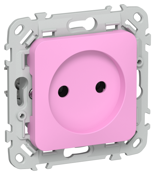 IEK FLITE Розетка без заземления без защитных шторок 10А РС01-0-ФлПр пурпурный IEK, FI-R10-10-K99