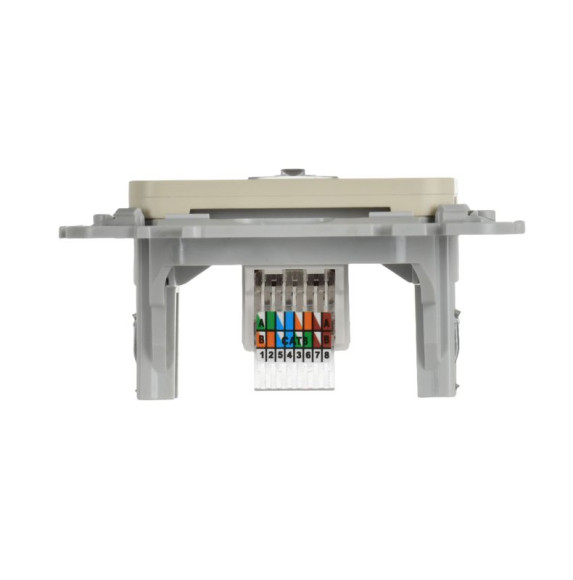 IEK FLITE Розетка компьютерная RJ45 категория 6 UTP РК6-1-0-ФлСл сливочный IEK, FI-K12-2-K86