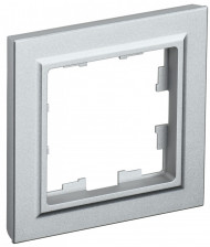 BRITE Рамка 1-местная РУ-1-БрА алюминий , BR-M12-K47