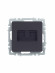 IEK BRITE Розетка компьютерная двойная RJ45 кат.5E РК10-2-БрГ графит IEK, BR-K20-1-K53