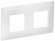 IEK SKANDY Рамка 2-местная SK-F02W арктический белый , SK-M22-K01