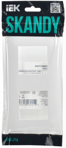 IEK SKANDY Рамка 2-местная SK-F02W арктический белый , SK-M22-K01