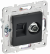 IEK SKANDY Розетка двойная TV+RJ45 кат.6 SK-A15G графит , SK-AK20-2-K53