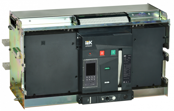 IEK ARMAT AR-A5V TD50 4P W HR Выключатель автоматический воздушный 125кА расцепитель TD 5000А 4P выдвижной с аксессуарами ~220-240В: реле отключения, реле включения, моторный привод IEK, AR-ACB-4VG-125-5000A-TDCF
