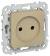 IEK FLITE Розетка без заземления без защитных шторок безвинтовое крепление 10А РС01-1-ФлХ хаки IEK, FI-R10-10-1-K59