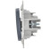 IEK FLITE Выключатель 1-клавишный 10А ВС11-1-0-ФлМ маренго IEK, FI-V10-0-10-1-K35