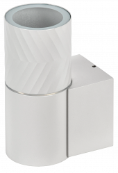 LIGHTING Светильник уличный 5107 настенный под лампу GU10 IP65 белый IEK, LT-UBU0-5107-GU10-1-K01