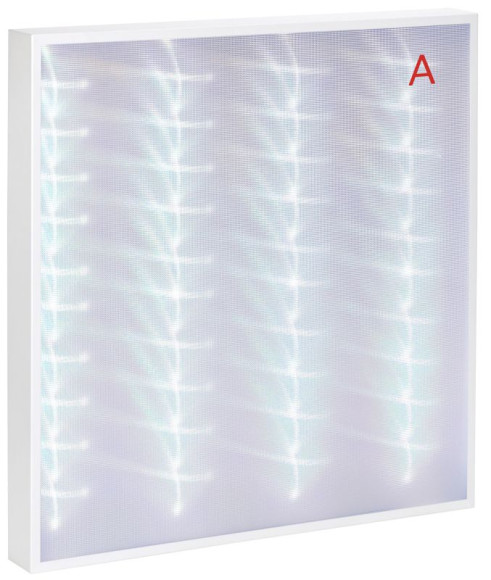 IEK LIGHTING PRO Светильник светодиодный ДВО 2001A 40Вт 6500К IP40 588х588мм Грильято микропризма БАП 3ч IEK, LTP-DVO2-2001A-40-65-K01