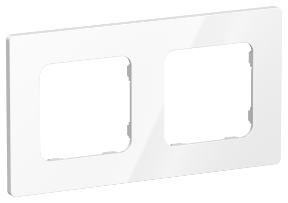IEK FLITE Рамка 2-местная РУ-2-К-ФлБ белый IEK, FI-M22-32-20-K01