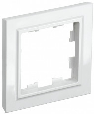 BRITE Рамка 1-местная РУ-1-БрБ белый, BR-M12-K01-PRO