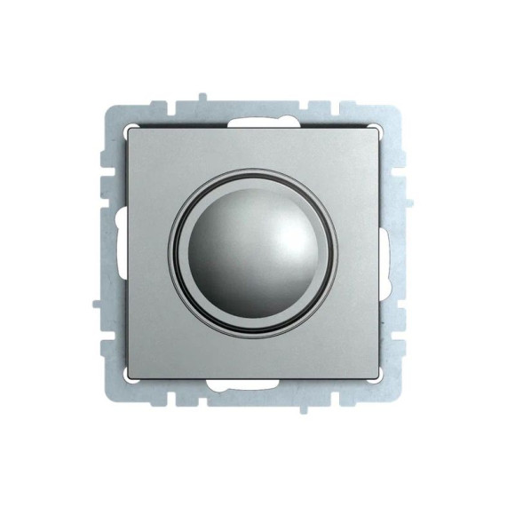 IEK BRITE Светорегулятор поворотно-нажимной 600Вт СС10-1-0-БрС сталь IEK, BR-D20-0600-K46