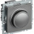 BRITE Светорегулятор поворотно-нажимной 600Вт СС10-1-0-БрС сталь IEK, BR-D20-0600-K46