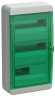 IEK TEKFOR Корпус пластиковый КМПн-36 IP65 зеленая прозрачная дверь IEK, TF5-KP72-N-36-65-K03-K06 IEK TEKFOR Корпус пластиковый КМПн-36 IP65 зеленая прозрачная дверь IEK, TF5-KP72-N-36-65-K03-K06