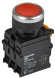 IEK Кнопка с подсветкой d=22мм 1NO+1NC красная MASTER IEK, MI-BT60-11D-3-12-K04