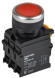 IEK Кнопка с подсветкой d=22мм 1NO+1NC красная MASTER IEK, MI-BT60-11D-3-12-K04