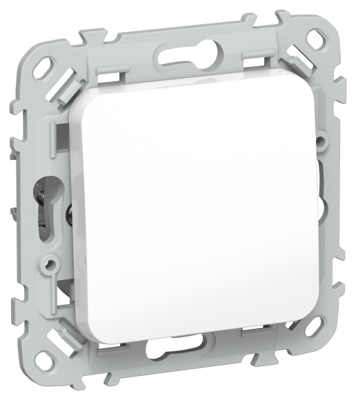 IEK FLITE Выключатель 1-клавишный 2-полюсный 10А ВС6/21-1-2-ФлБ белый IEK, FI-V10-1-10-1-2-K01