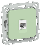 FLITE Розетка компьютерная RJ45 категория 5Е UTP РК5е-1-0-ФлФ фисташковый IEK, FI-K12-1-K93